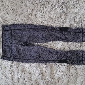 Lululemon Blue and White Patterned Leggings